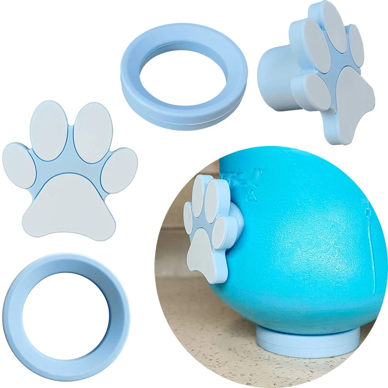 Bouchon en silicone et support HOMDSG pour jouet-gâterie pour chien (tailles L et XL) – Lot de 2
