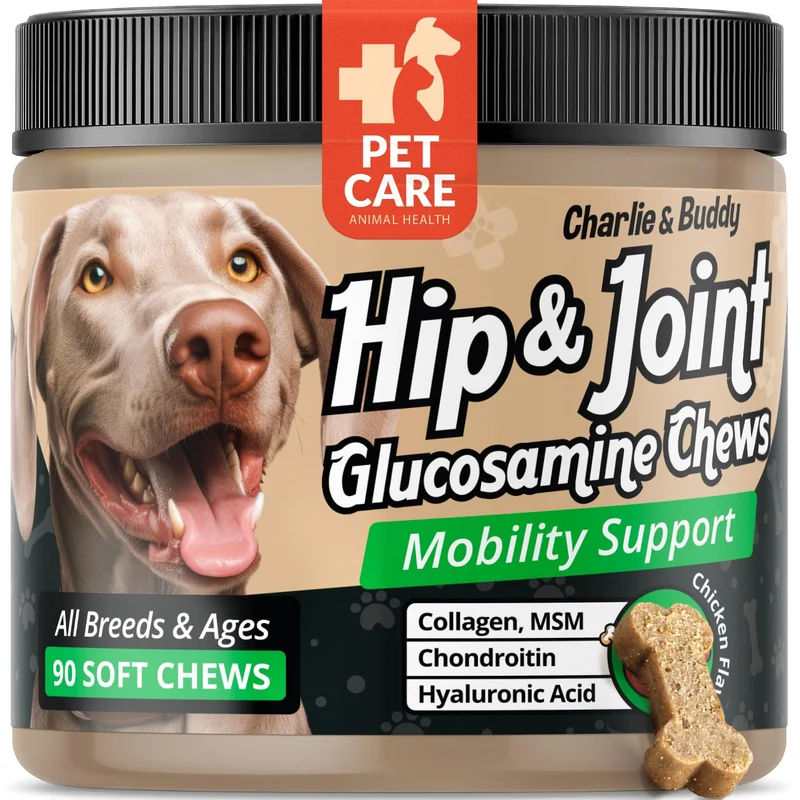 Glucosamine pour chiens à croquer – soutien mobilité articulaire | CHARLIE & BUDDY
