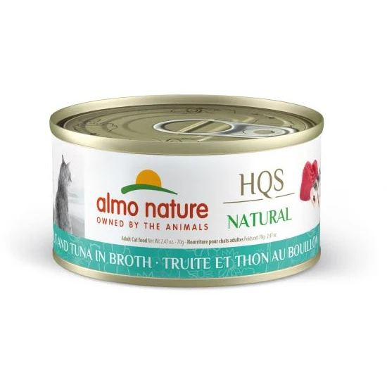 Almo Nature - HQS Natural - Trout And Tuna In Broth Canned Cat Food (70g)