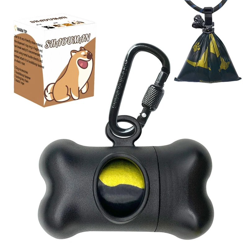 Distributeur de sacs pour chien SHAOUMAN en forme d’os – 15 sacs lavande inclus