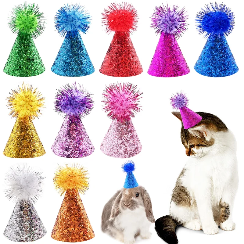 PET SHOW – Lot de 10 Chapeaux miniatures pour Petits Animaux | Accessoires fête et mariage