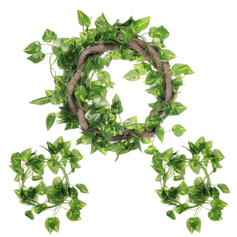 Canlierr – 4 Vignes Reptiles Flexibles pour Terrarium | Déco Jungle pour Reptiles