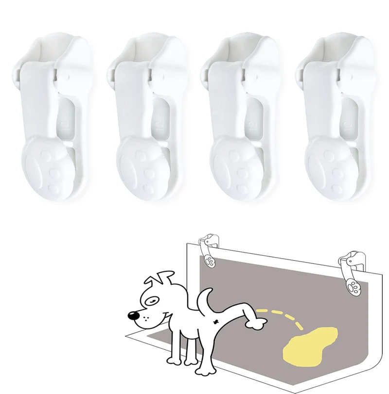 Kingwee Porte-Tapis pour Chiens avec Murs (4 Pack) – Support Tapis Potty pour Chiots Petits et Grands (Blanc)