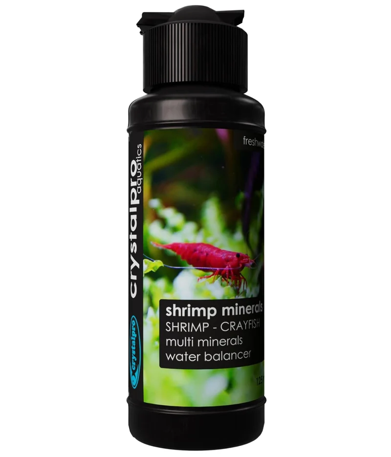 Crystalpro Minéraux pour Crevettes – Sel liquide 4,2 oz et éléments traces pour eau douce – Moltage et reproduction