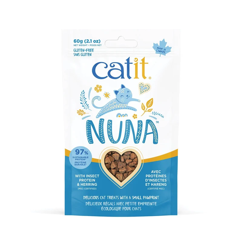 Catit Nuna Cat Treat - Insect Protien & Herring (60g)