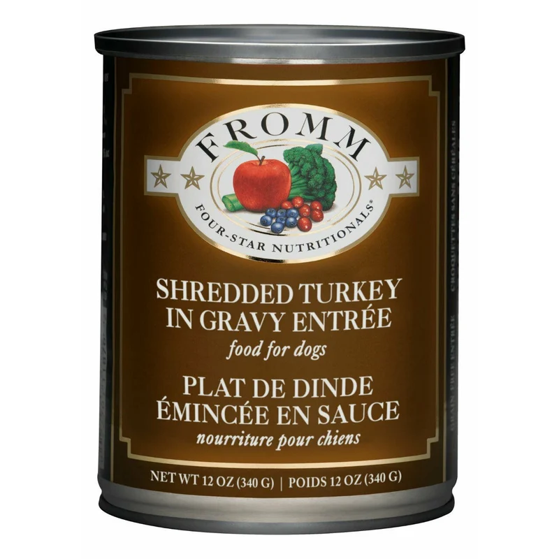 Fromm Four-Star - Shredded Turkey in Gravy Entrée - Canned Dog Food (340g)