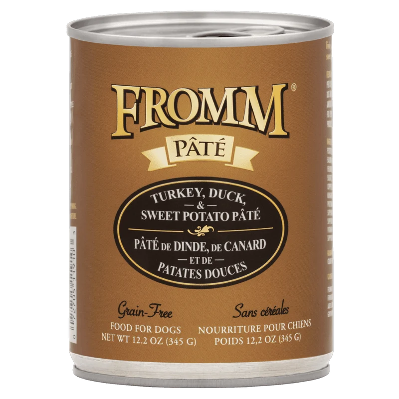 Fromm Pâté / Gold - Turkey, Duck, & Sweet Potato - Canned Dog Food (345g)