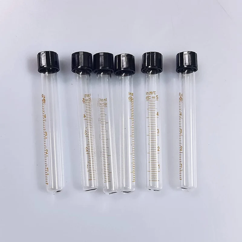 BASE WAVE Tube de test en verre (6 pièces, 5 ml) pour aquarium — eau douce et salée