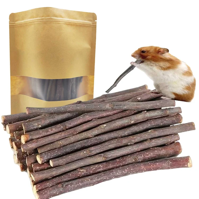 ANDES Bâtons de Pomme Naturels 300 g – Friandises et Jouets à Mâcher pour Petits Animaux