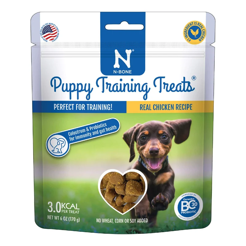 N-Bone Friandises d'entraînement pour chiots — Poulet réel, 6 oz, Petite taille