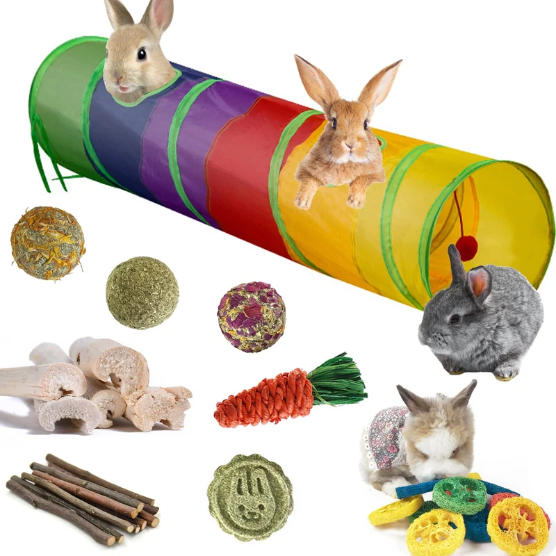 Mechpia Tunnel Hideout pour Lapin – Jouets de Mastication et Accessoires