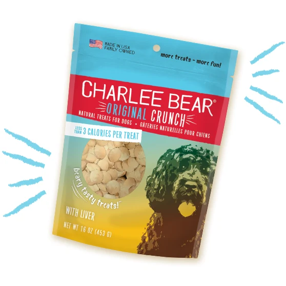 Charlee Bear Original Crunch Liver Dog Treats (6oz)