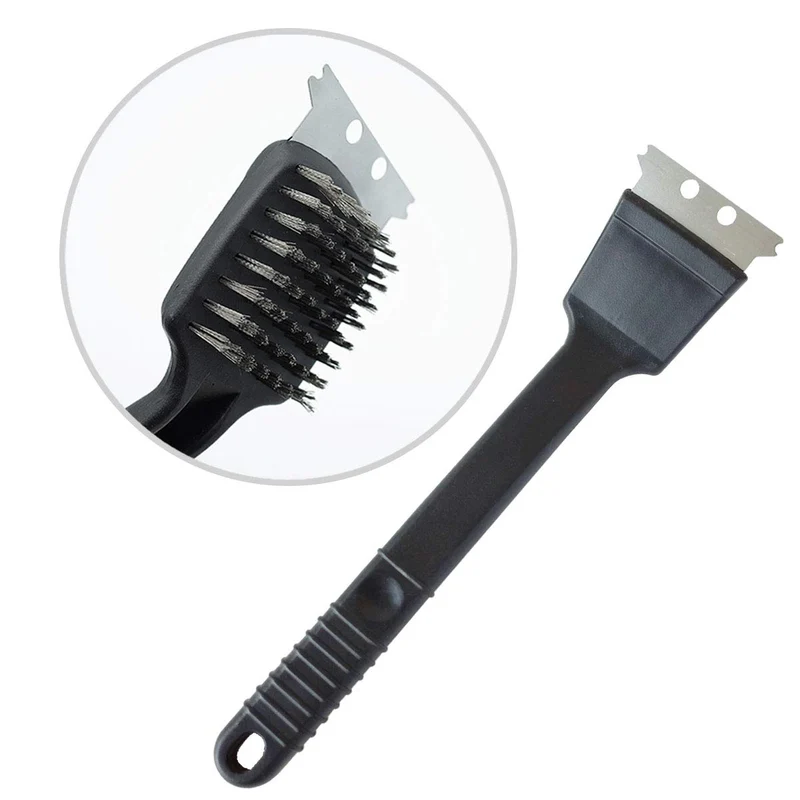 FOIBURELY Brosse de nettoyage pour cage d'oiseaux en acier inoxydable avec grattoir – Accessoire pour cage de perroquet