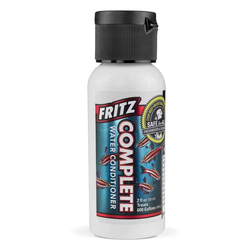 Fritz Aquatics Complete – Conditionneur d’eau et déchlorinateur pour aquariums d’eau douce et d’eau salée (2 onces)
