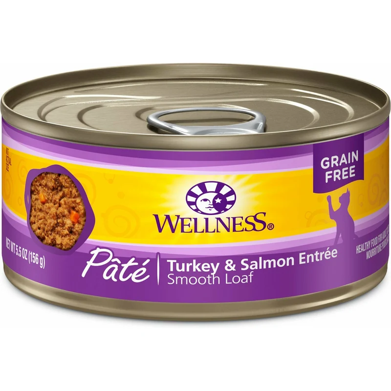 Wellness - Pâté Turkey & Salmon Dinner Wet Canned Cat Food (5.5oz)