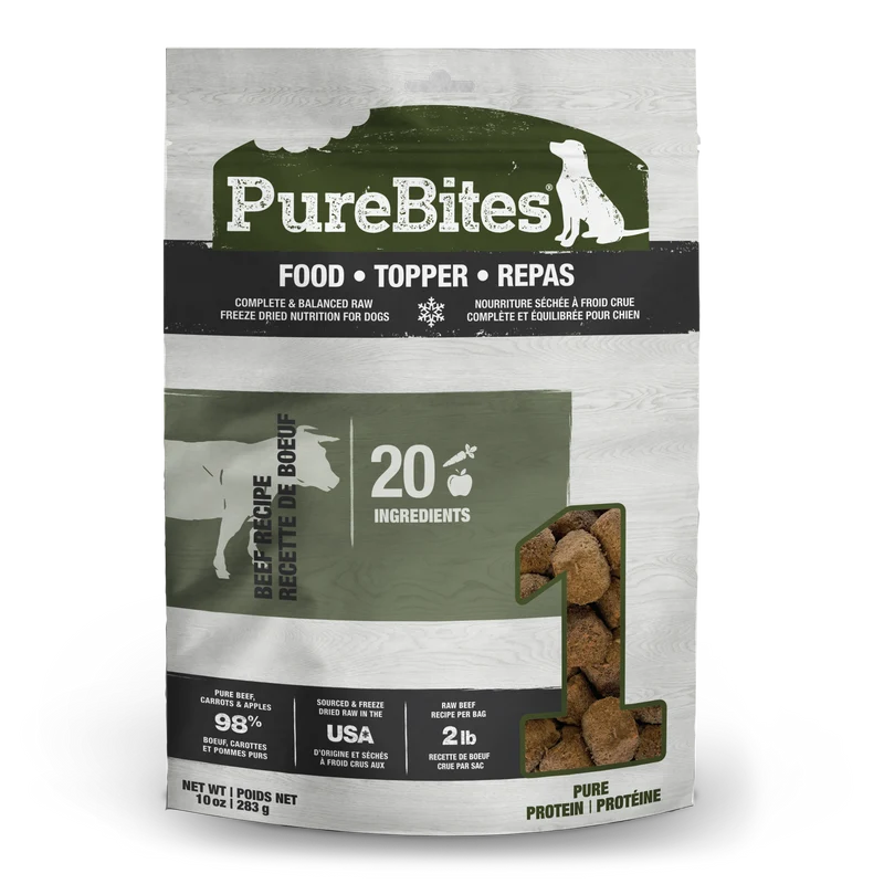 PureBites Dog Food Topper - Beef Recipe (283g)