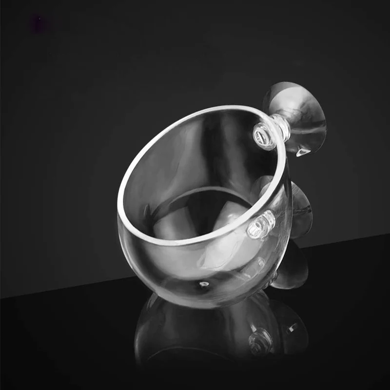 capetsma - Pot d'aquarium en verre avec ventouses doubles, décor d'aquarium - 1 pièce