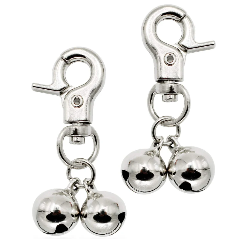 KITTAIL Cloches en Acier pour Colliers – Lot 2 Pièces, Attaches Robustes, Pour Chiens et Chats – Cadeau Noël