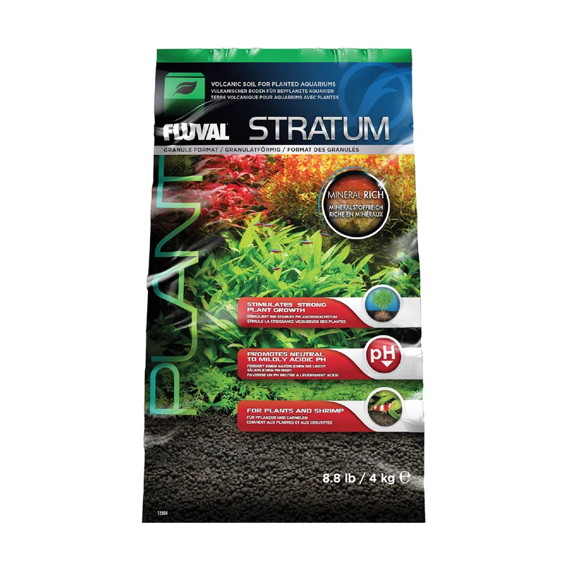 Fluval Stratum Volcanic Aquarium Soil - 4 kg (8.8 lb)