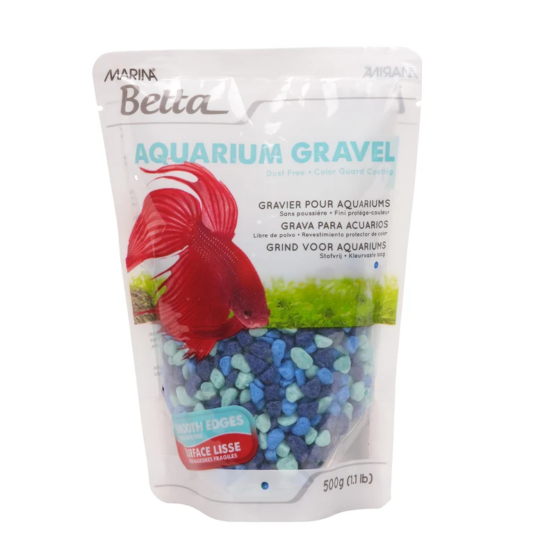 Marina Betta Gravel - Tri-color Blue - 500 g (1.1 lb)