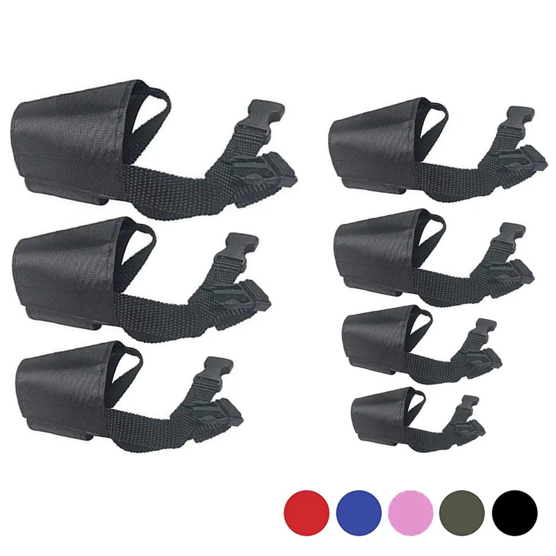 JYHY Muserelles pour chiens – Ensemble 7 pièces ajustables et confortables (noir)