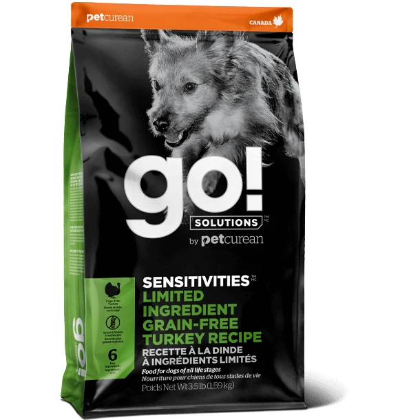 Go! Solutions Sensitivities Limited Ingredient Diet (LID) Turkey Dog Food (3.5lb, 22lb)