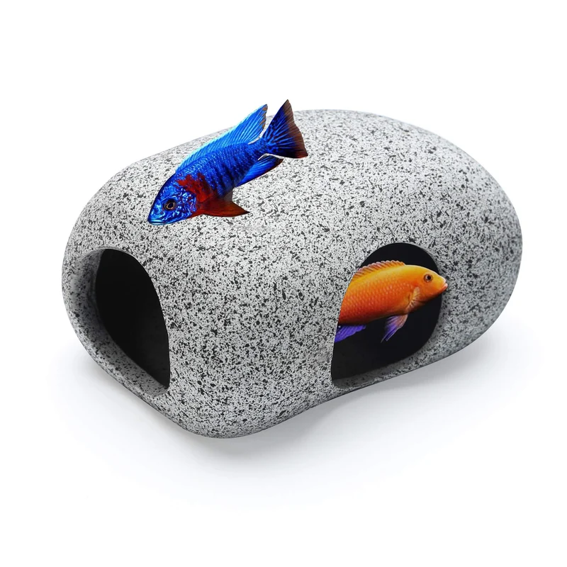 SpringSmart – Rochers-cache-poisson en céramique pour petits poissons et bettas
