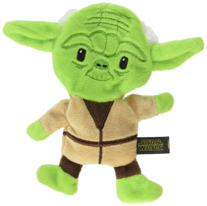STAR WARS Jouet Flattie Yoda pour chien sans bourrage – jouet crinkle officiel