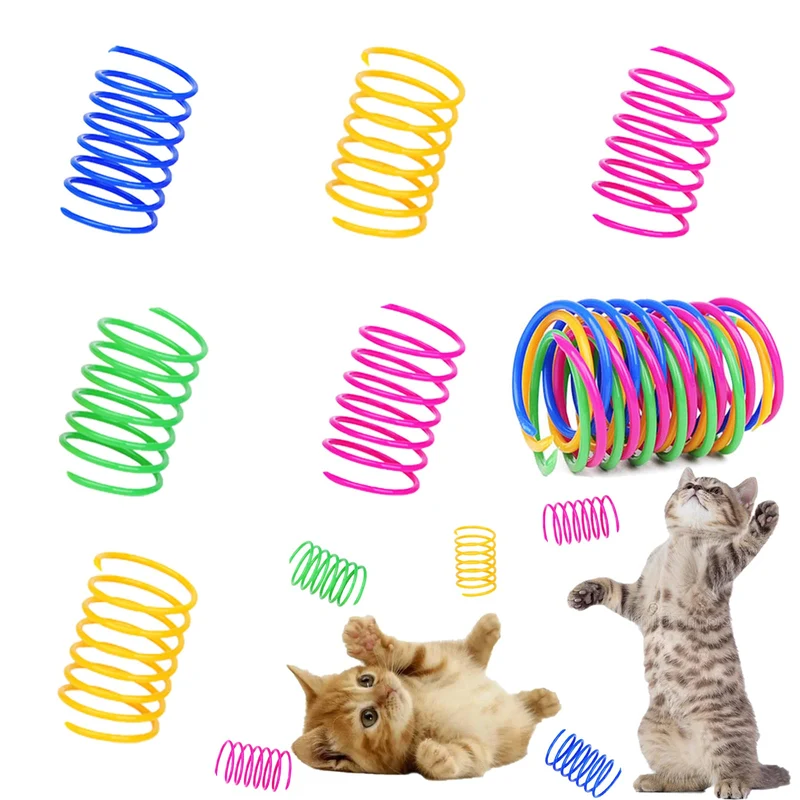ISMARTEN Ressorts pour Chats – Lot de 60, Multicolores et Interactifs