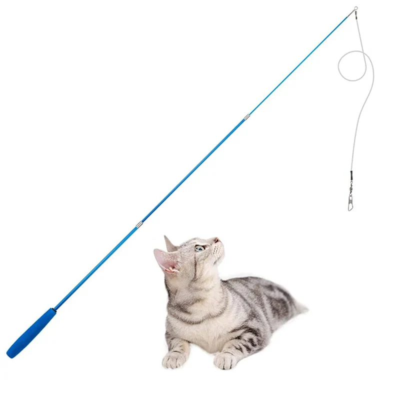 KABB Bâton-chat rétractable – Jouet interactif 3 sections, longueur 33 po