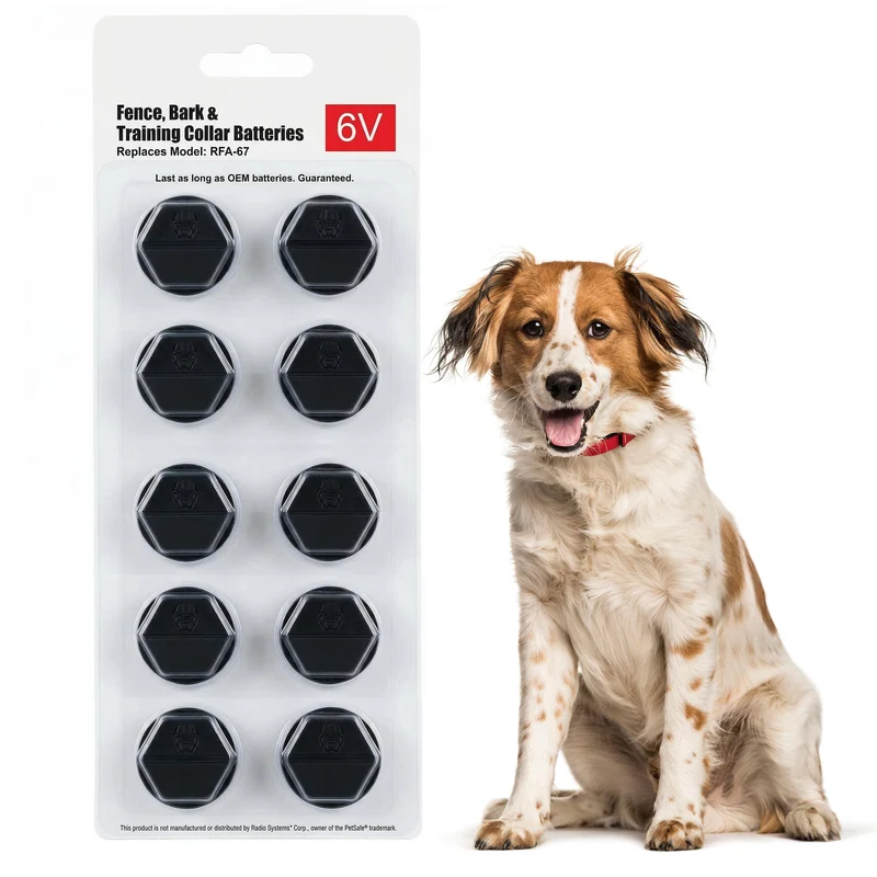 Extreme Dog Fence – Batteries japonaises longue durée pour colliers RFA-67 (10 piles), compatibles PetSafe