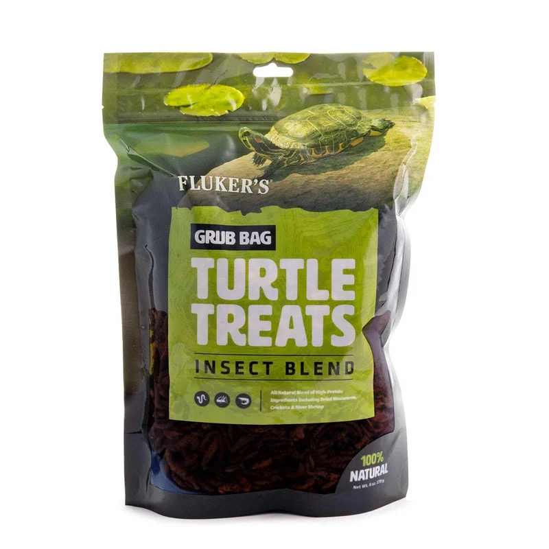 Fluker's Grub Bag Tortues – Mélange d'insectes, Protéines Élevées, 6 oz