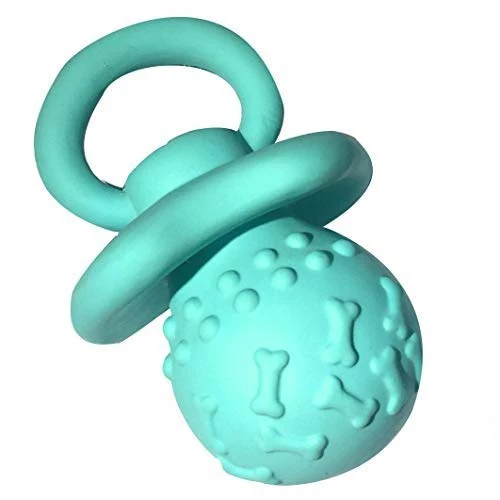 WantChew Jouet Siffant en Latex pour Chien – Bleu, 4,33 pouces