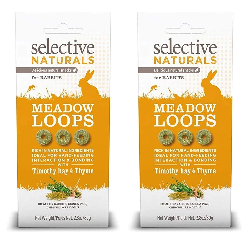 Supreme Petfoods – Lot de 2 Meadow Loops Naturels avec Foin de Timothy et Thym