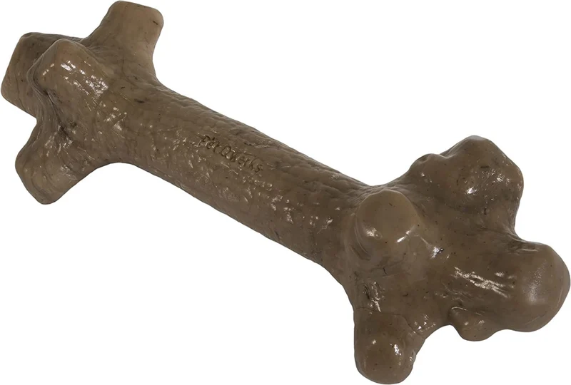 Pet Qwerks BarkBone – Os en nylon durable pour chiens agressifs – Saveur cacahuète – 6 pouces