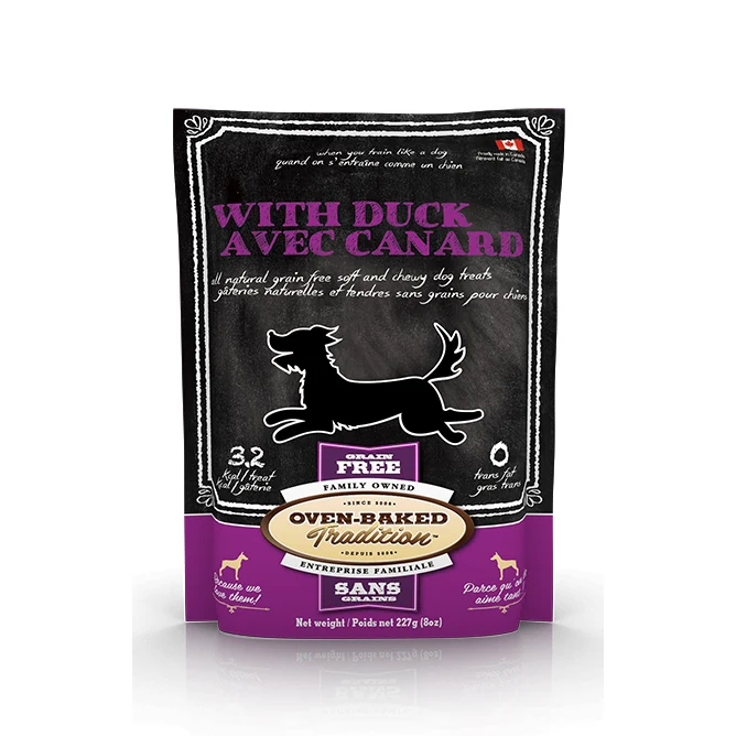 Oven Baked Tradition - Soft & Chewy All Natural Grain-free Duck Dog Treats (227g)