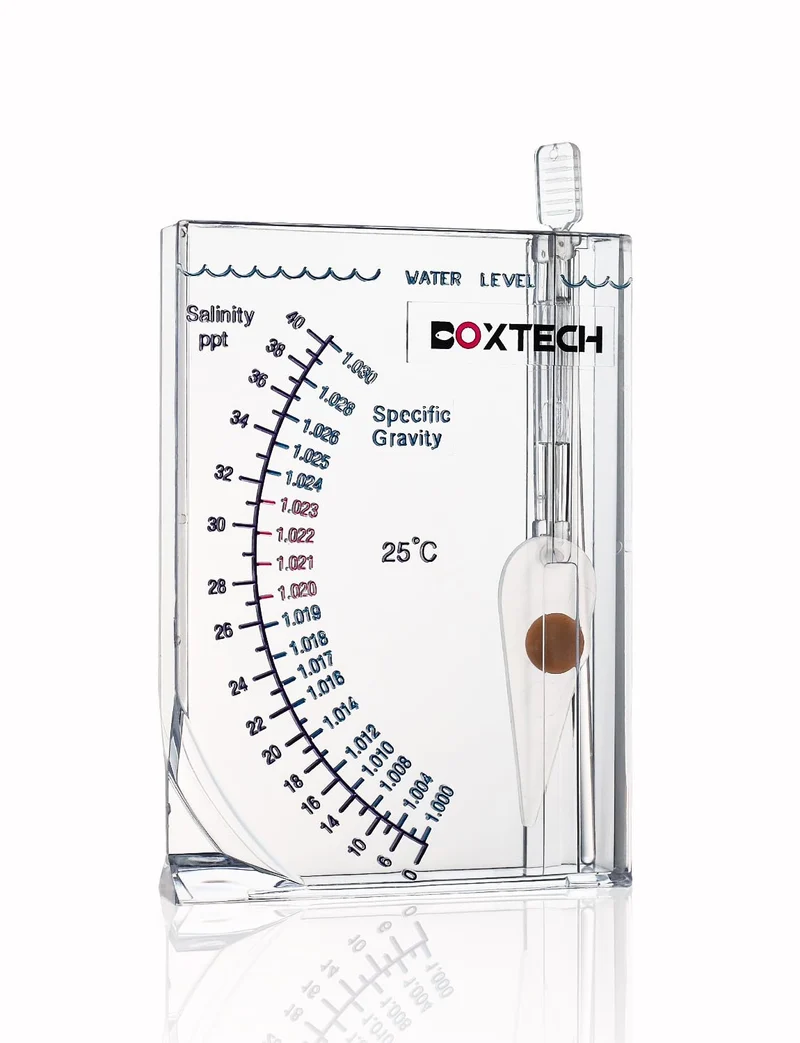 boxtech Hydromètre Marin pour Aquarium – Test de Salinité et Gravité Spécifique