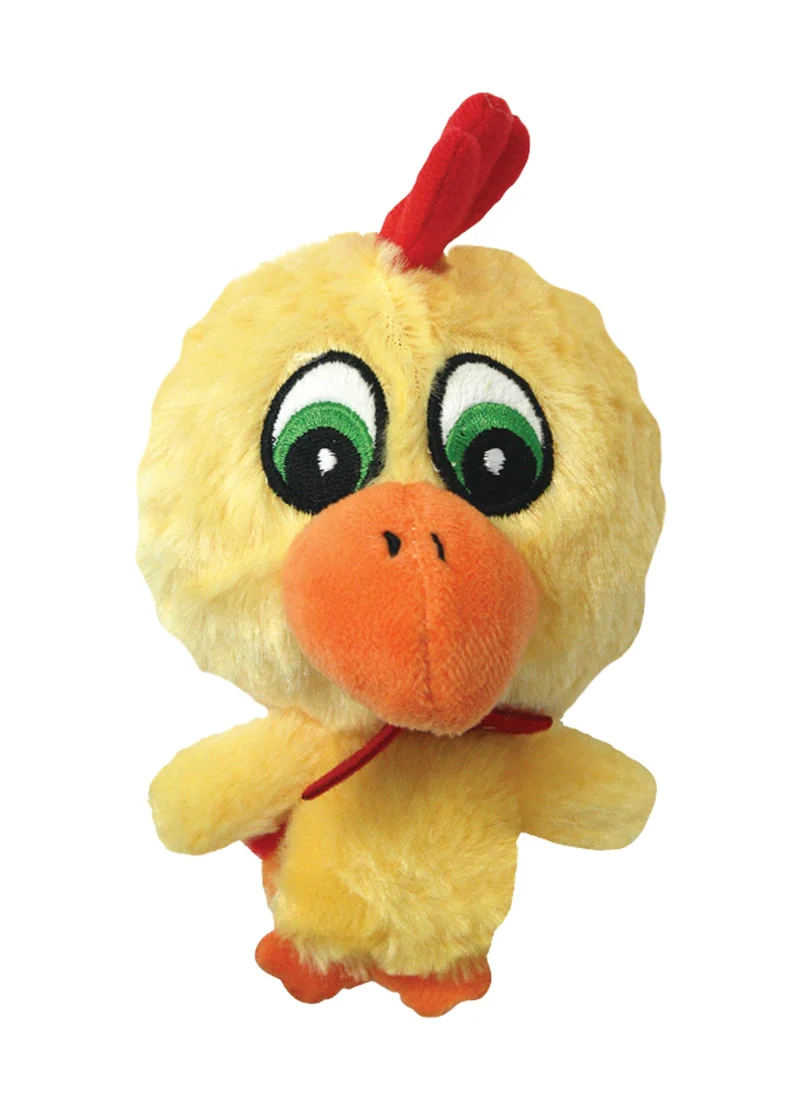 Multipet 43237-1 Knobby Noggins Poulet – Jouet peluche chien 4 pouces