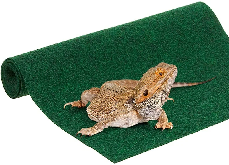 SunGrow Tapis Reptile – Tapis de Terrarium Vert, Doux et Lavable, Pour Gecko, Lézard, Serpent, Tortue – 30BR/40BR/50/65 Gallons