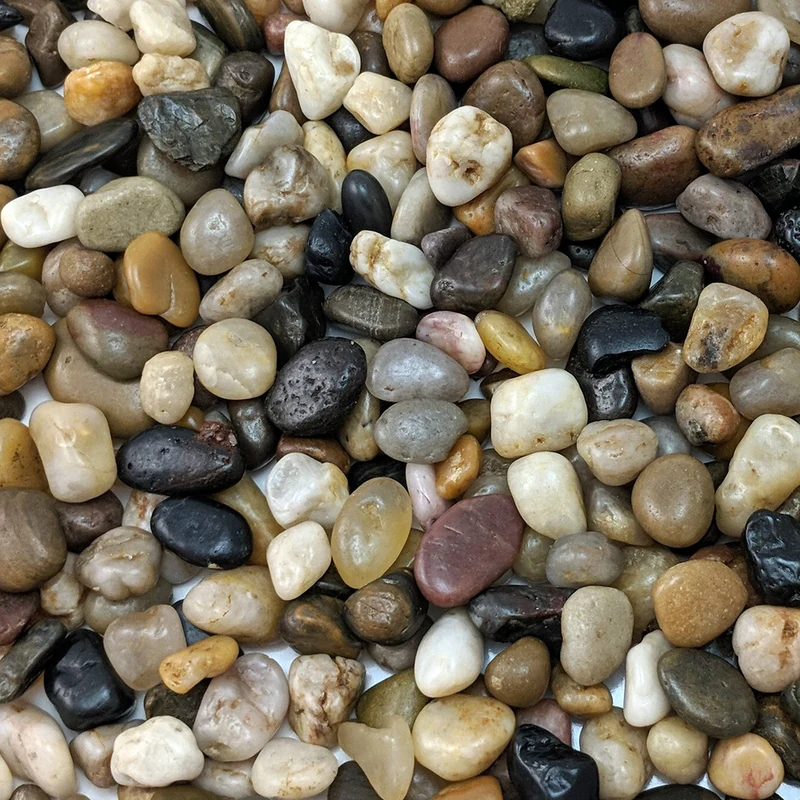 Midwest Hearth Cailloux Polies Mélange 3/8 Pouce – Gravillon Décoratif 2-lb