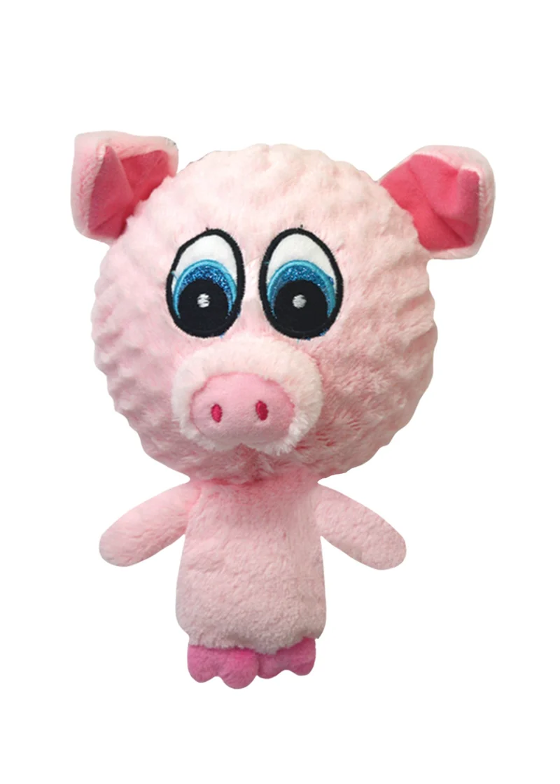 Multipet 43236-1 Knobby Noggins Cochon — Jouet en peluche pour chien (4 pouces)