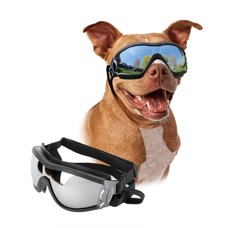 PETLESO Lunettes pour chien grande taille – Protection oculaire lors de vélo, conduite et activités quotidiennes