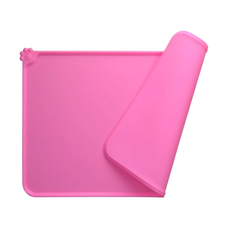 Guardians Tapis Alimentaire en Silicone – Antidérapant et Étanche pour Chiens et Chats (18,5 x 11,8 po) – Rose
