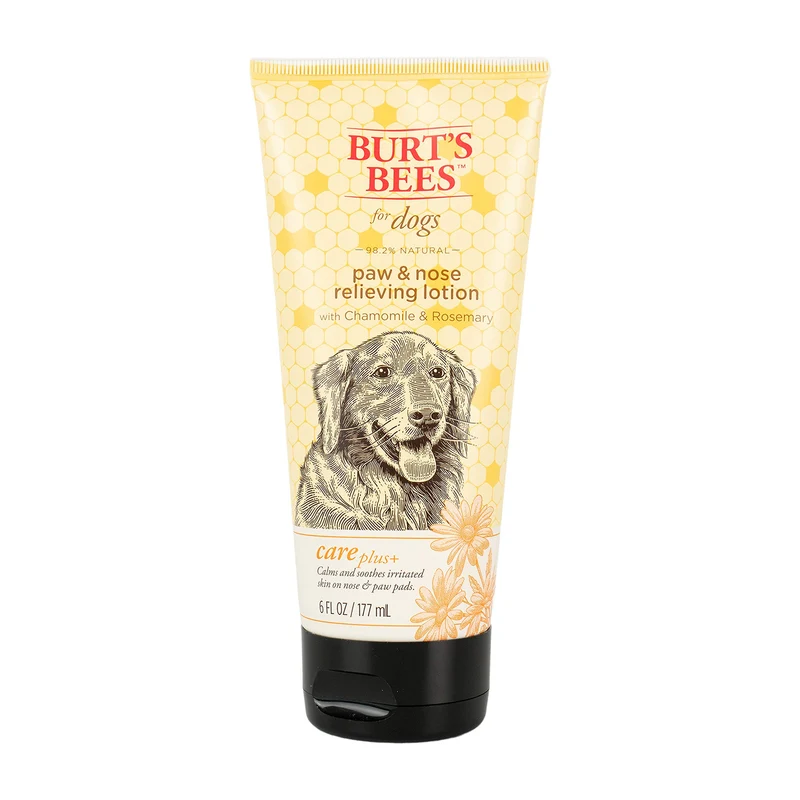 BURT'S BEES FOR PETS Care Plus+ Lotion Hydratante Naturelle pour Pattes et Nez – Pour Chiens, 6 oz, Fabriqué aux États-Unis