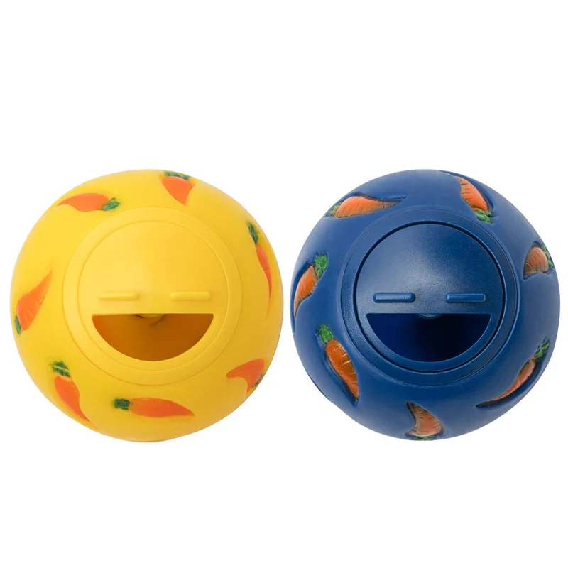 Niteangel Balle-traitement pour petits animaux – Petit, Jaune et Bleu