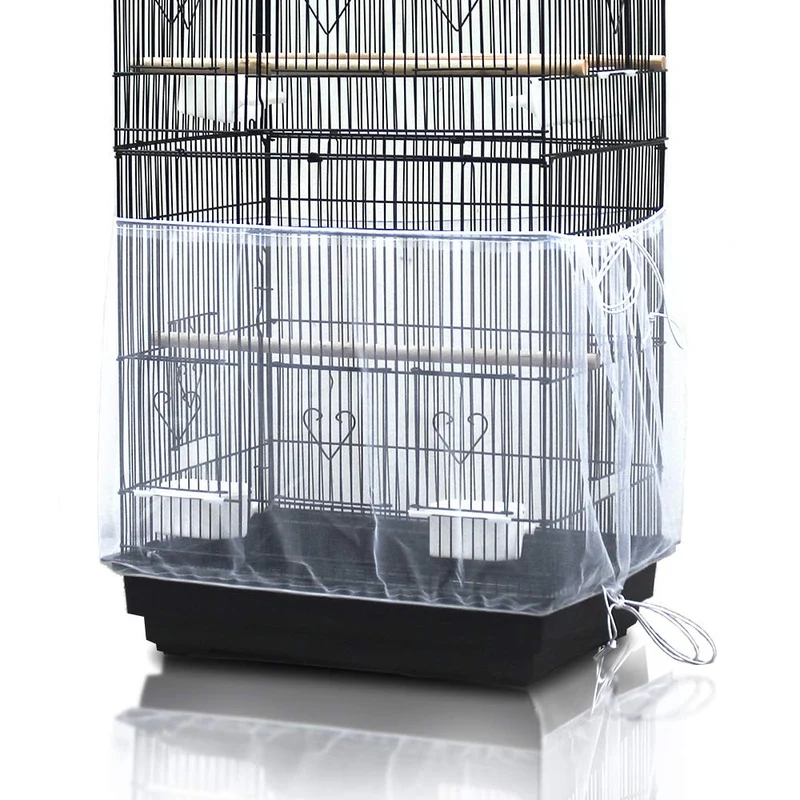 ASOCEA Ramasse-graines pour Cage d'Oiseaux — Jupe Ajustable en Maillage Nylon