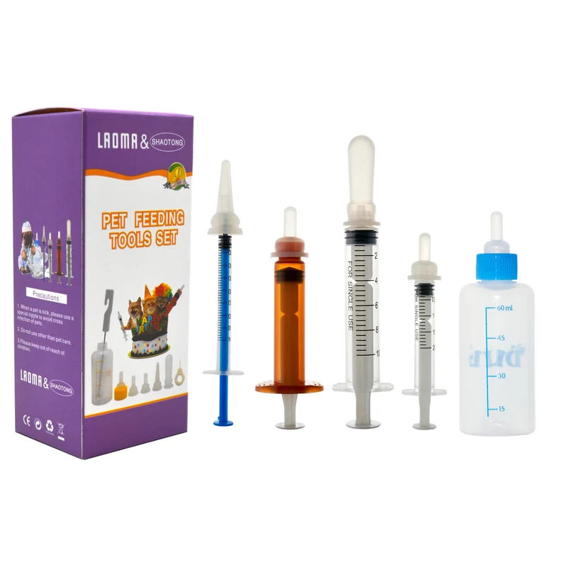 SHAOTONG Kit chaton chiot – Biberons et tétines en silicone