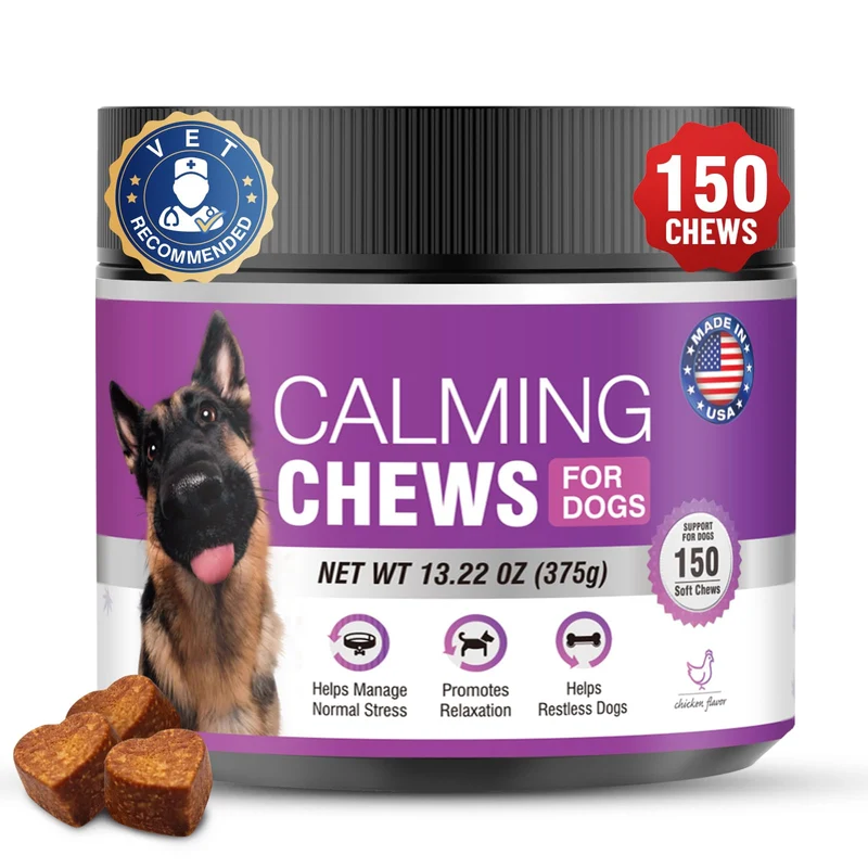 TTLXRL Friandises apaisantes au chanvre pour chiens – 150 pièces