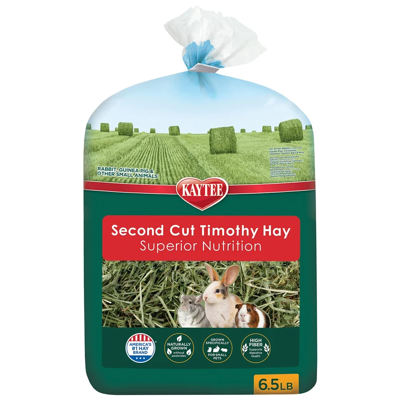 Kaytee Foin de Timothée – 2e Coupe Doux et Luxueux pour Petits Animaux, 6,5 lb
