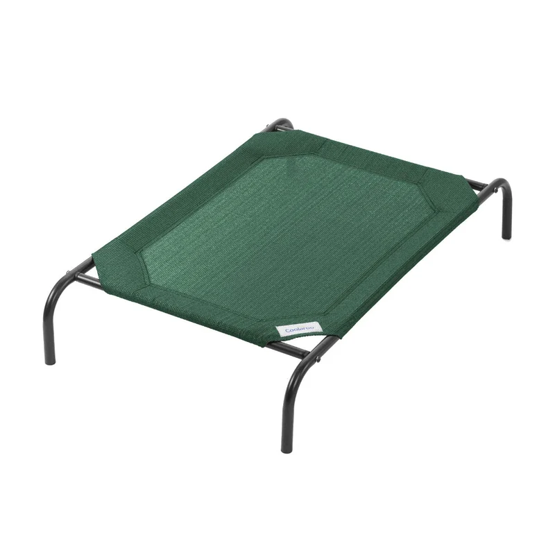 Coolaroo Le Lit Chien Élevé Original Rafraîchissant – Taille Moyenne, Brunswick Green